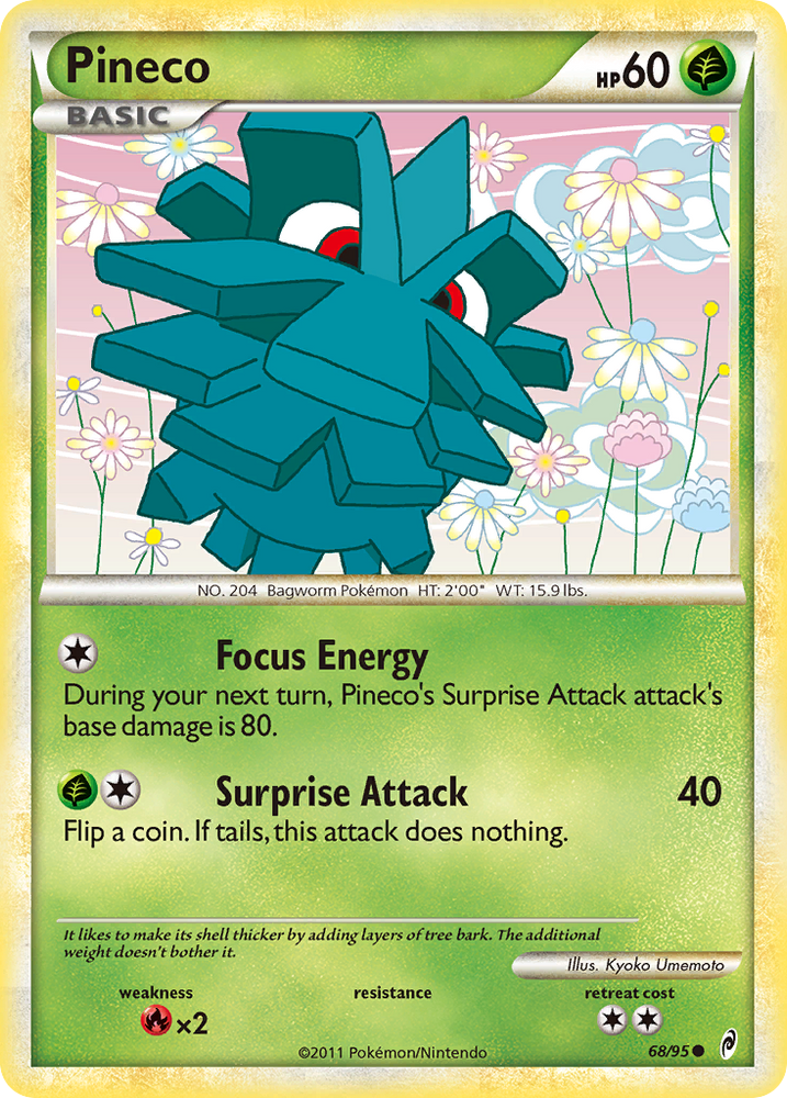 Pineco (68/95) [HeartGold & SoulSilver: Call of Legends] Pokémon