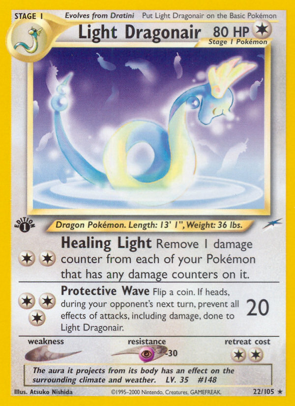 Light Dragonair (22/105) [Neo Destiny 1st Edition] Pokémon