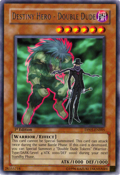 Destiny Hero - Double Dude [DP05-EN005] Rare Yu-Gi-Oh!