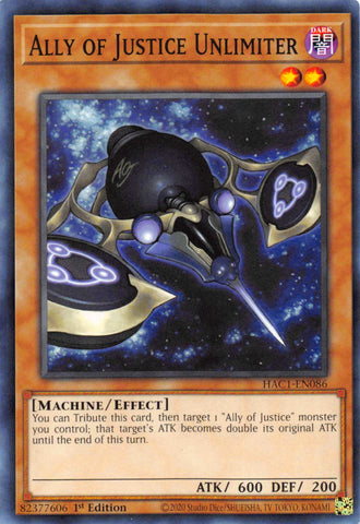 Ally of Justice Unlimiter [HAC1-EN086] Common Yu-Gi-Oh!