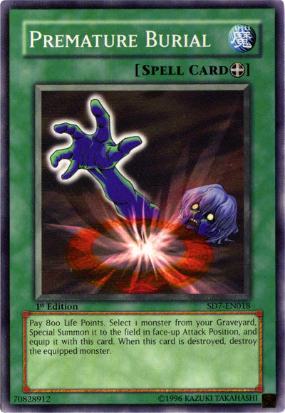 Premature Burial [SD7-EN018] Common Yu-Gi-Oh!