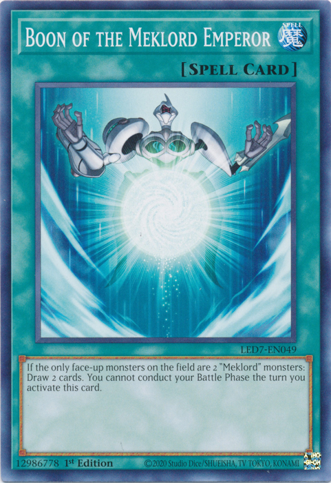 Boon of the Meklord Emperor [LED7-EN049] Common Yu-Gi-Oh!