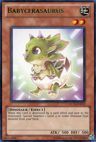 Babycerasaurus (Green) [DL13-EN012] Rare Yu-Gi-Oh!