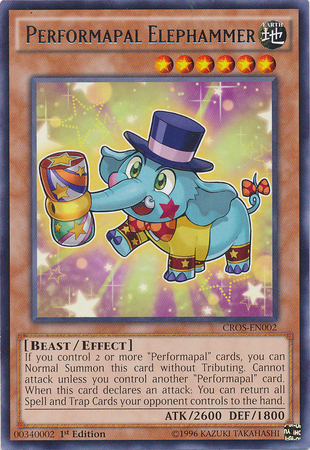 Performapal Elephammer [CROS-EN002] Rare Yu-Gi-Oh!
