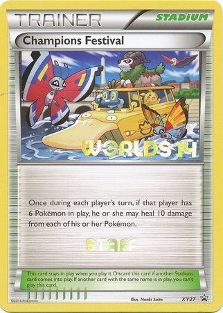 Champions Festival (XY27) (2014 Staff) [XY: Black Star Promos] Pokémon