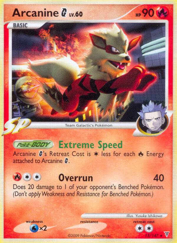 Arcanine G (15/147) (Theme Deck Exclusive) [Platinum: Supreme Victors] Pokémon