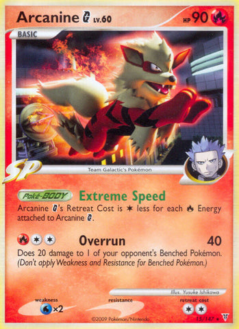 Arcanine G (15/147) (Theme Deck Exclusive) [Platinum: Supreme Victors] Pokémon