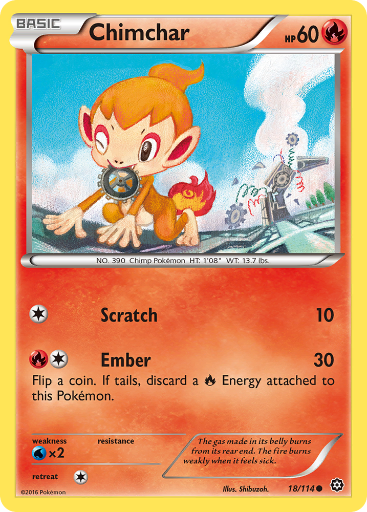 Chimchar (18/114) [XY: Steam Siege] Pokémon