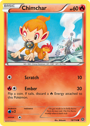 Chimchar (18/114) [XY: Steam Siege] Pokémon