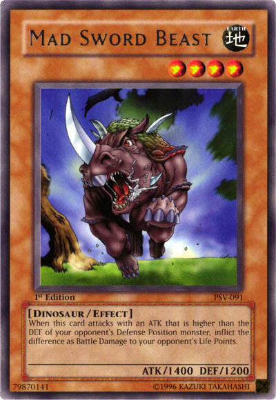Mad Sword Beast [PSV-091] Rare Yu-Gi-Oh!