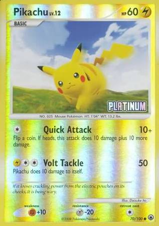 Pikachu (70/100) [Burger King Promos: 2009 Collection] Pokémon