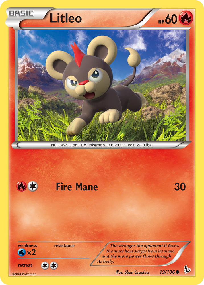 Litleo (19/106) [XY: Flashfire] Pokémon
