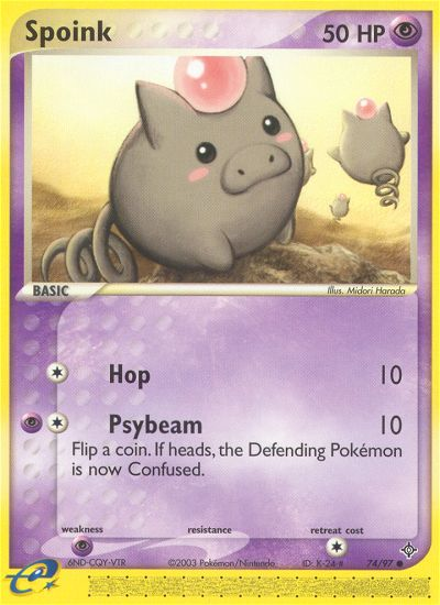 Spoink (74/97) [EX: Dragon] Pokémon