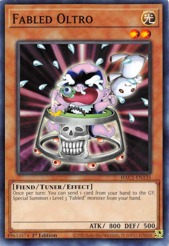 Fabled Oltro [HAC1-EN135] Common Yu-Gi-Oh!