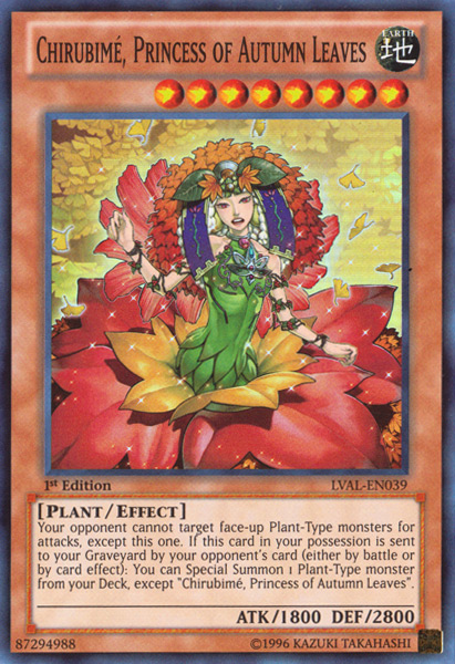 Chirubime, Princess of Autumn Leaves [LVAL-EN039] Super Rare Yu-Gi-Oh!