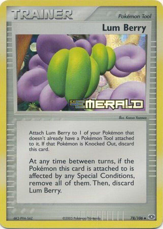 Lum Berry (78/106) (Stamped) [EX: Emerald] Pokémon