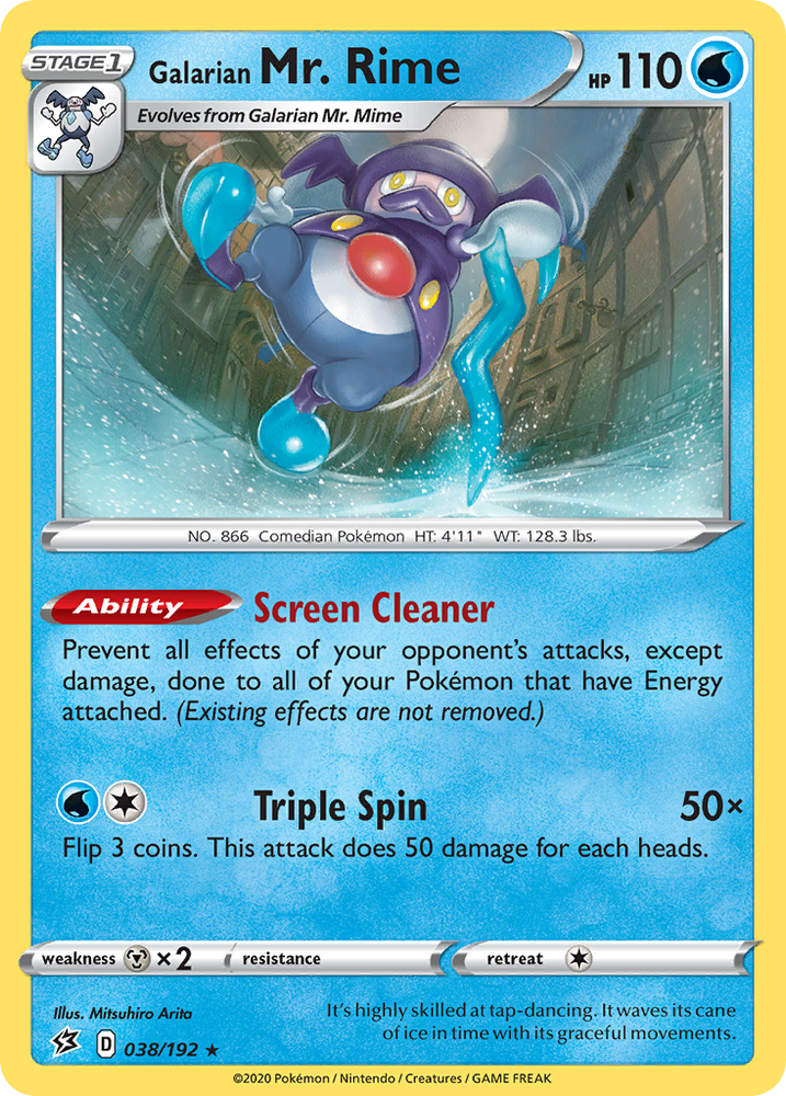 Galarian Mr. Rime (038/192) [Sword & Shield: Rebel Clash] Pokémon