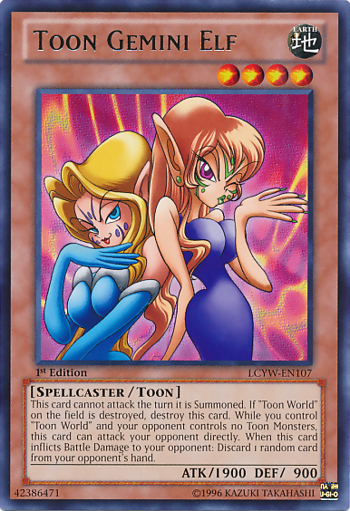 Toon Gemini Elf [LCYW-EN107] Rare Yu-Gi-Oh!