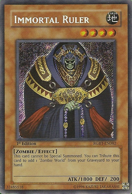 Immortal Ruler [RGBT-EN082] Secret Rare Yu-Gi-Oh!