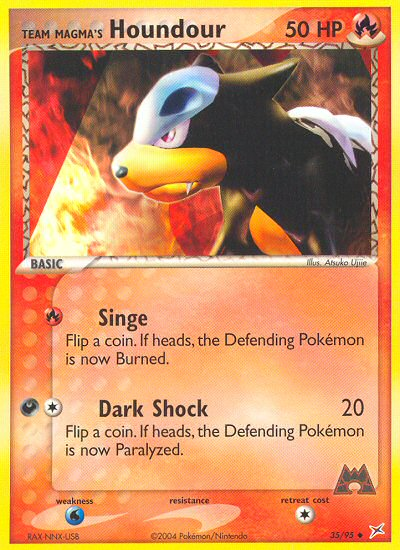 Team Magma's Houndour (35/95) [EX: Team Magma vs Team Aqua] Pokémon