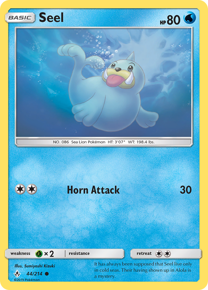 Seel (44/214) [Sun & Moon: Unbroken Bonds] Pokémon