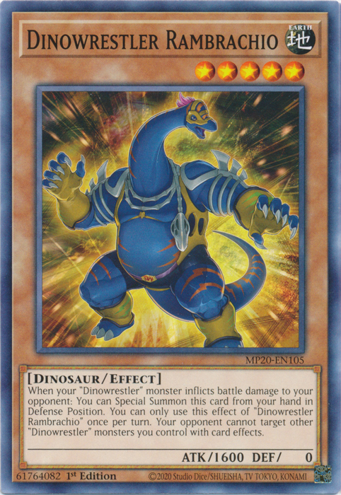 Dinowrestler Rambrachio [MP20-EN105] Common Yu-Gi-Oh!