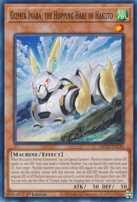 Gizmek Inaba, the Hopping Hare of Hakuto [MP22-EN130] Common Yu-Gi-Oh!