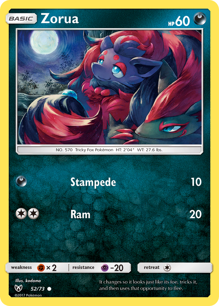 Zorua (52/73) [Sun & Moon: Shining Legends] Pokémon
