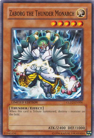 Zaborg the Thunder Monarch [GLD2-EN006] Common Yu-Gi-Oh!