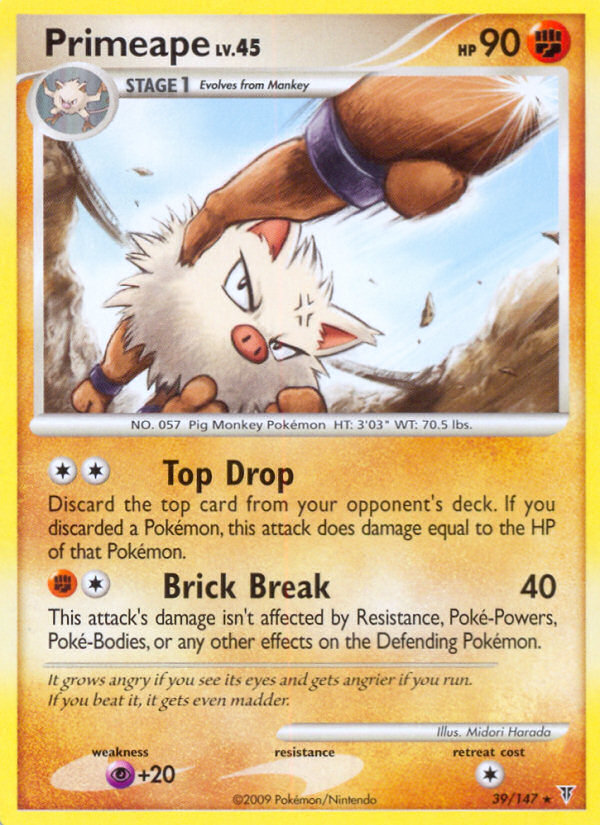 Primeape (39/147) [Platinum: Supreme Victors] Pokémon