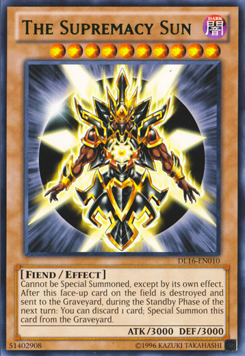The Supremacy Sun (Green) [DL16-EN010] Rare Yu-Gi-Oh!