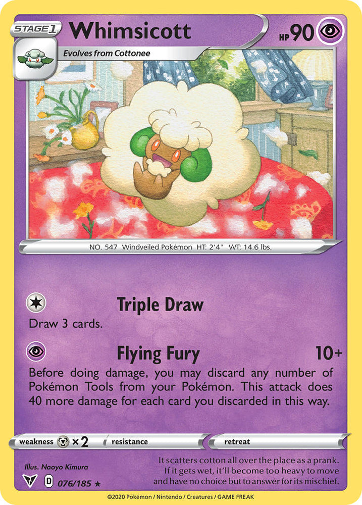Whimsicott (076/185) [Sword & Shield: Vivid Voltage] Pokémon