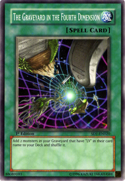 The Graveyard in the Fourth Dimension [SD1-EN020] Common Yu-Gi-Oh!