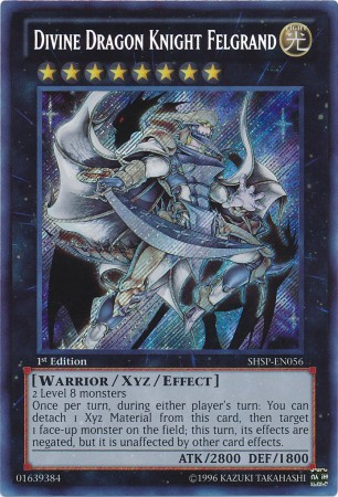 Divine Dragon Knight Felgrand [SHSP-EN056] Secret Rare Yu-Gi-Oh!