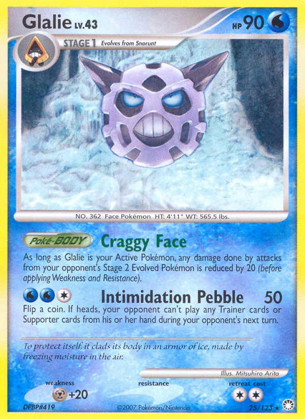 Glalie (25/123) [Diamond & Pearl: Mysterious Treasures] Pokémon