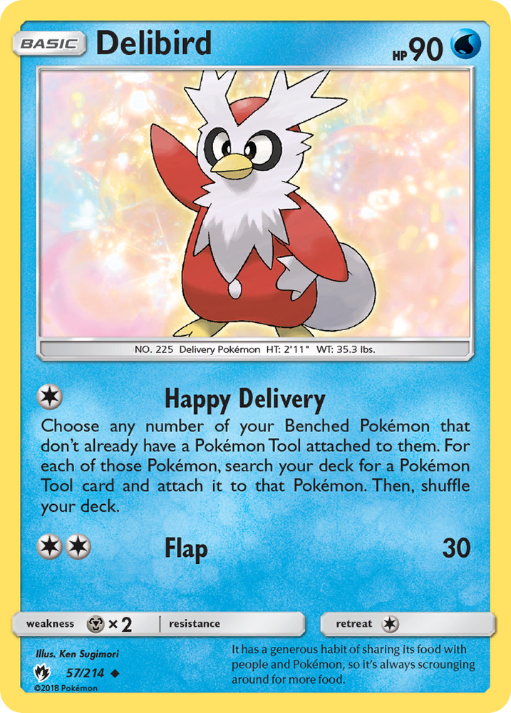 Delibird (57/214) [Sun & Moon: Lost Thunder] Pokémon