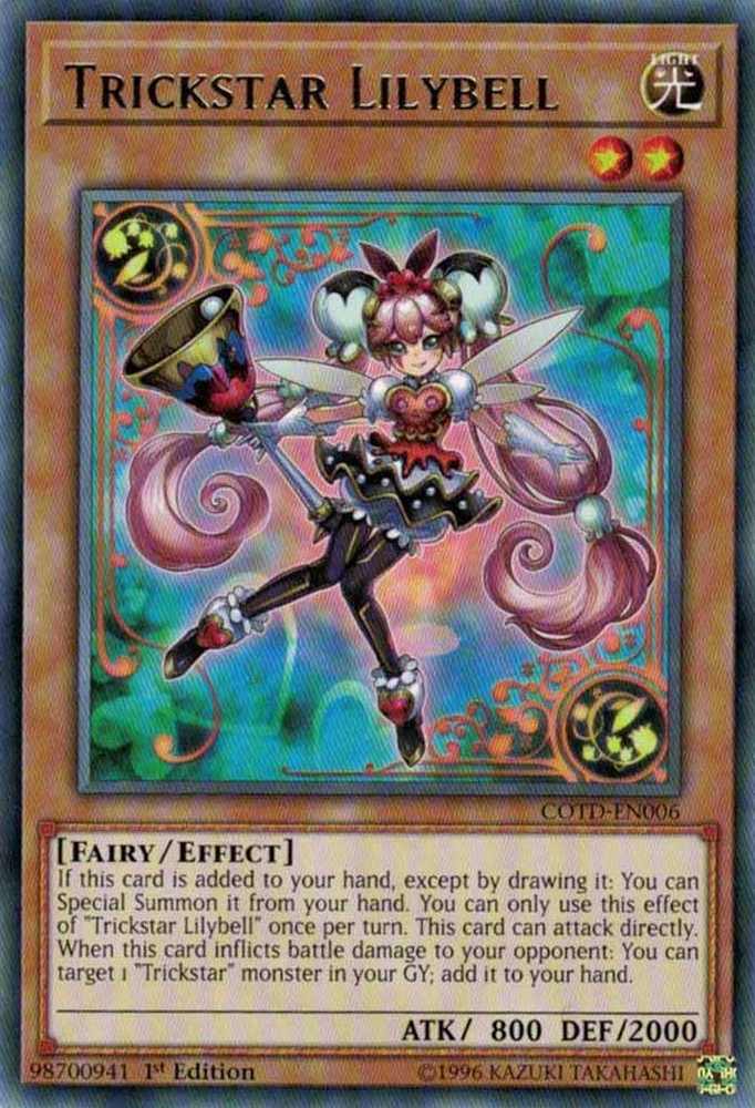 Trickstar Lilybell [COTD-EN006] Rare Yu-Gi-Oh!