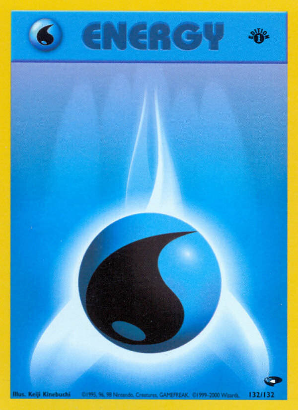 Water Energy (132/132) [Gym Challenge 1st Edition] Pokémon