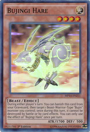 Bujingi Hare [MP14-EN211] Super Rare Yu-Gi-Oh!