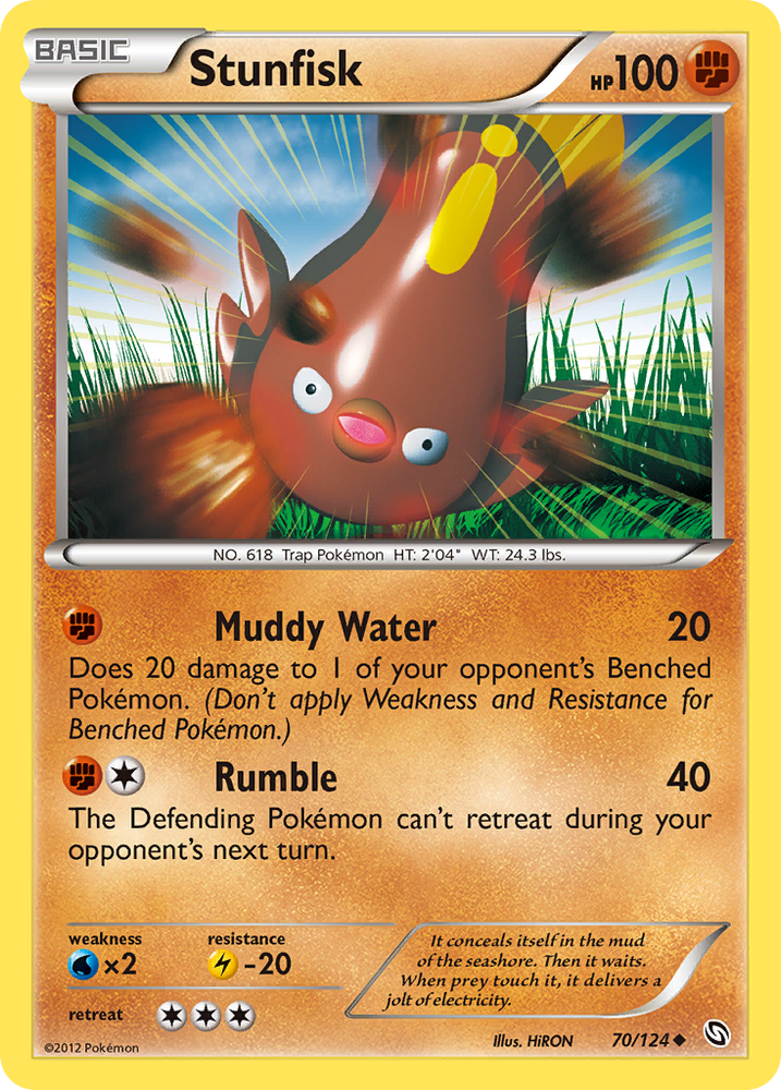 Stunfisk (70/124) [Black & White: Dragons Exalted] Pokémon