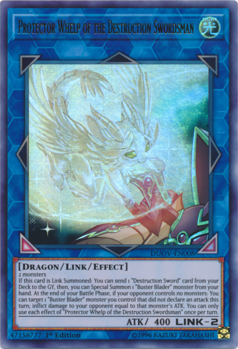 Protector Whelp of the Destruction Swordsman [DUOV-EN008] Ultra Rare Yu-Gi-Oh!