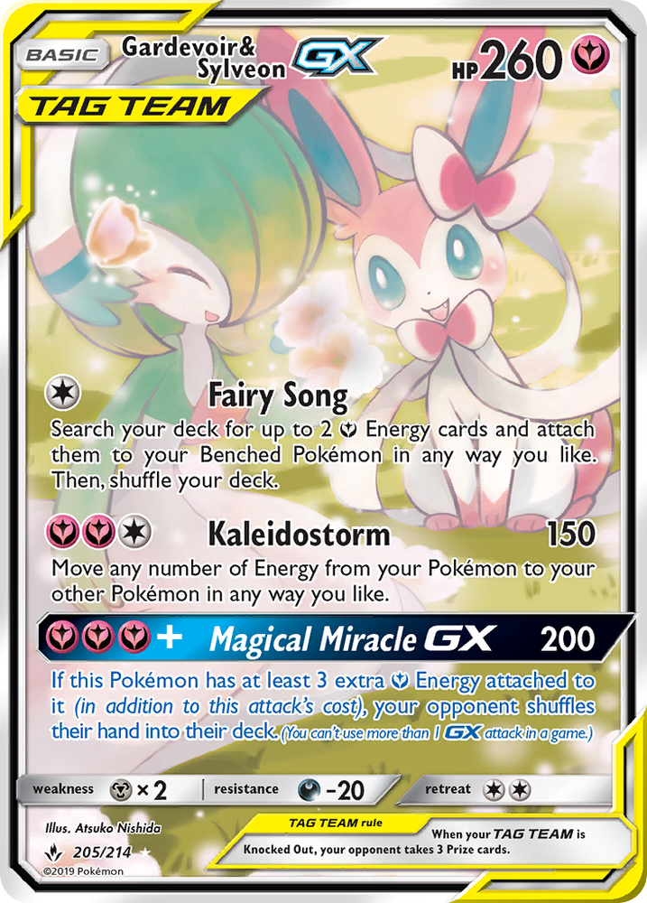 Gardevoir & Sylveon GX (205/214) [Sun & Moon: Unbroken Bonds] Pokémon