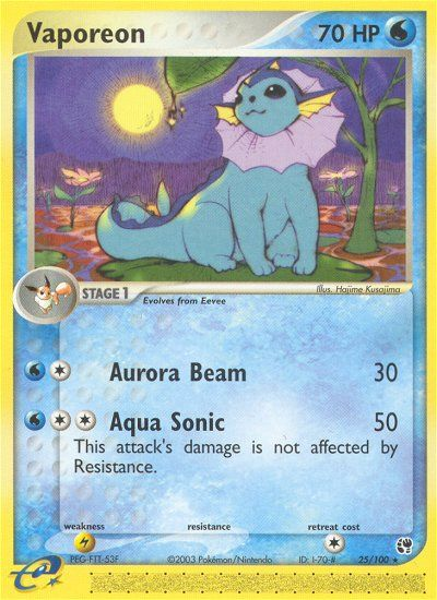 Vaporeon (25/100) [EX: Sandstorm] Pokémon