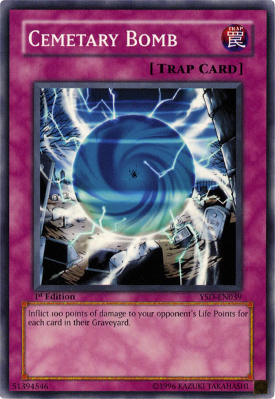 Cemetary Bomb [YSD-EN039] Common Yu-Gi-Oh!
