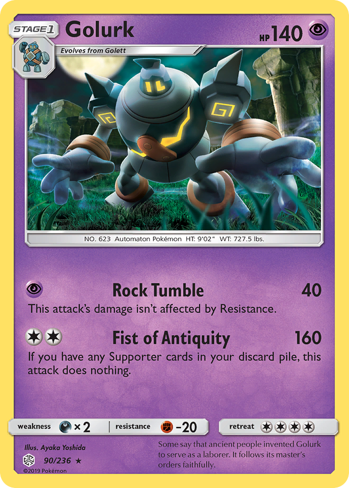 Golurk (90/236) [Sun & Moon: Cosmic Eclipse] Pokémon