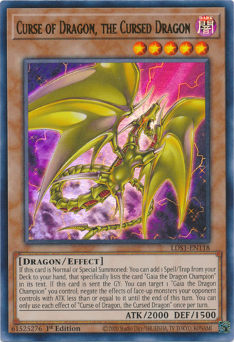 Curse of Dragon, the Cursed Dragon [LDS1-EN118] Ultra Rare