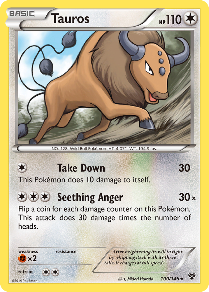 Tauros (100/146) [XY: Base Set] Pokémon