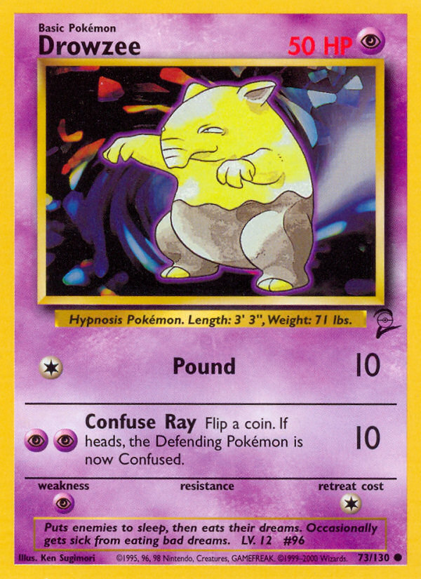 Drowzee (73/130) [Base Set 2] Pokémon