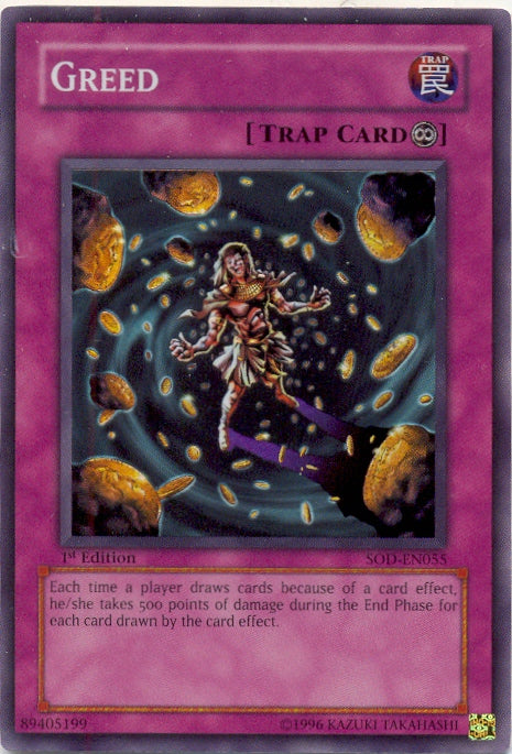 Greed [SOD-EN055] Super Rare Yu-Gi-Oh!