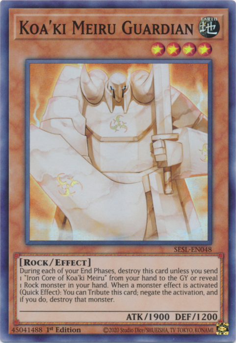 Koa'ki Meiru Guardian [SESL-EN048] Super Rare Yu-Gi-Oh!